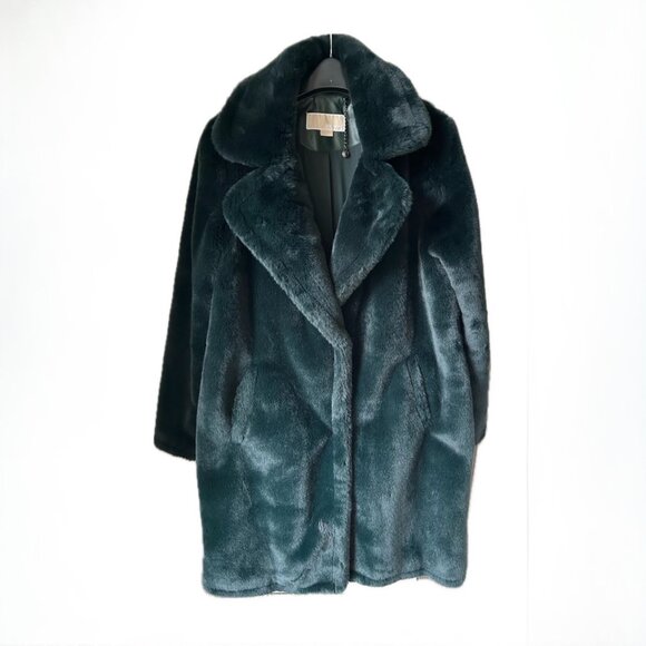 Michael Kors Emerald Faux Fur Coat - Picture 2 of 5